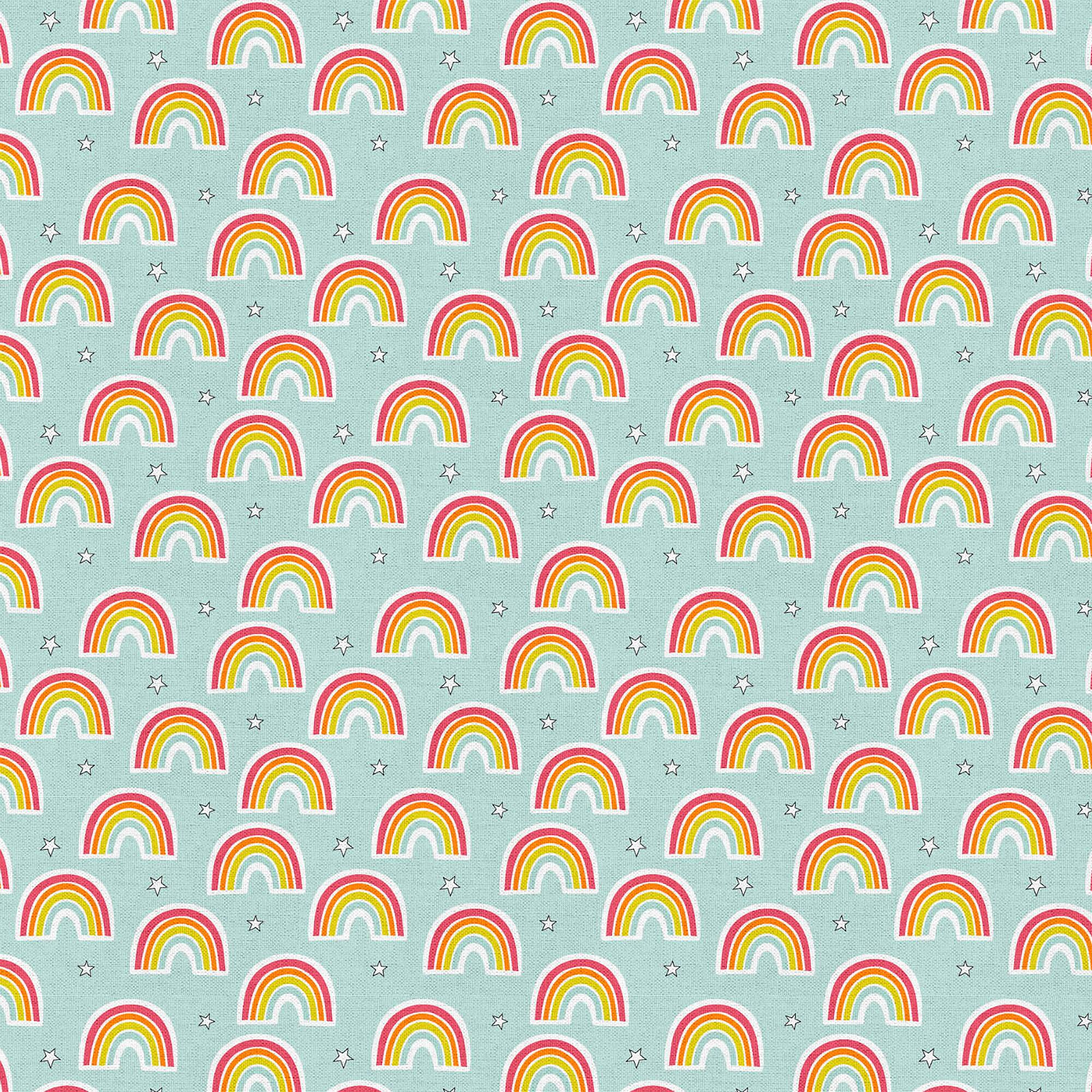 Fabric Editions Rainbow Sky Cotton Fabric